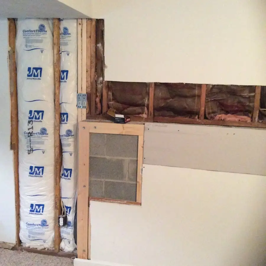 Wall insulation replacement during Contents Cleaning & Restoration in Wood River